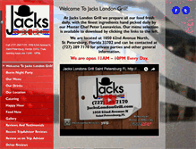 Tablet Screenshot of jackslondongrill.com